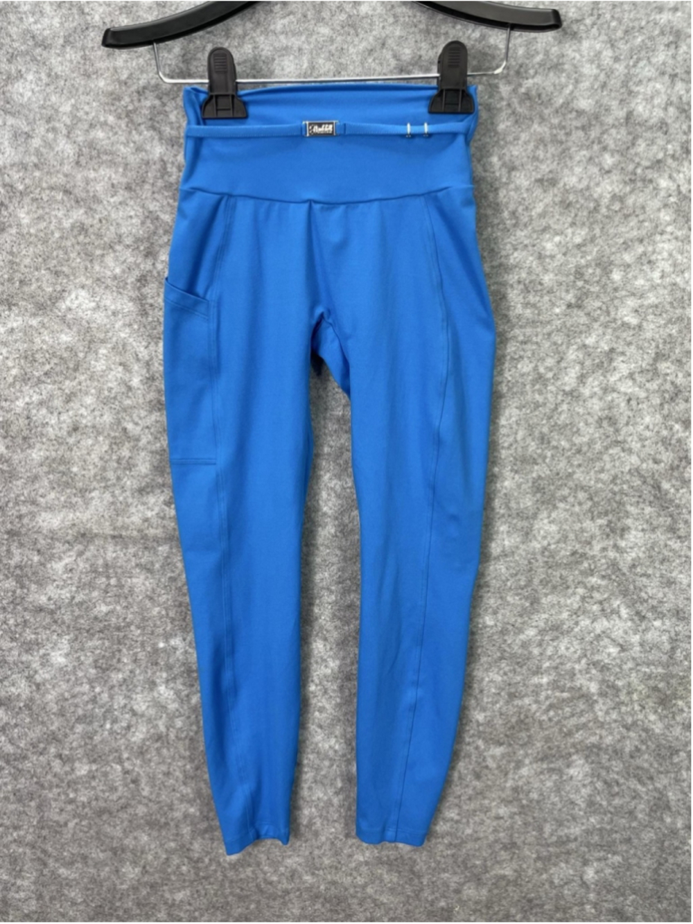 Bombshell Sportswear Leggings Womens Small Blue High Rise Pockets Athletic